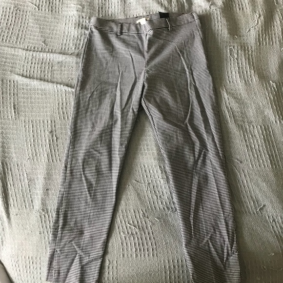 White and Black Checkered Pants - Picture 1 of 2